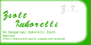 zsolt kukorelli business card